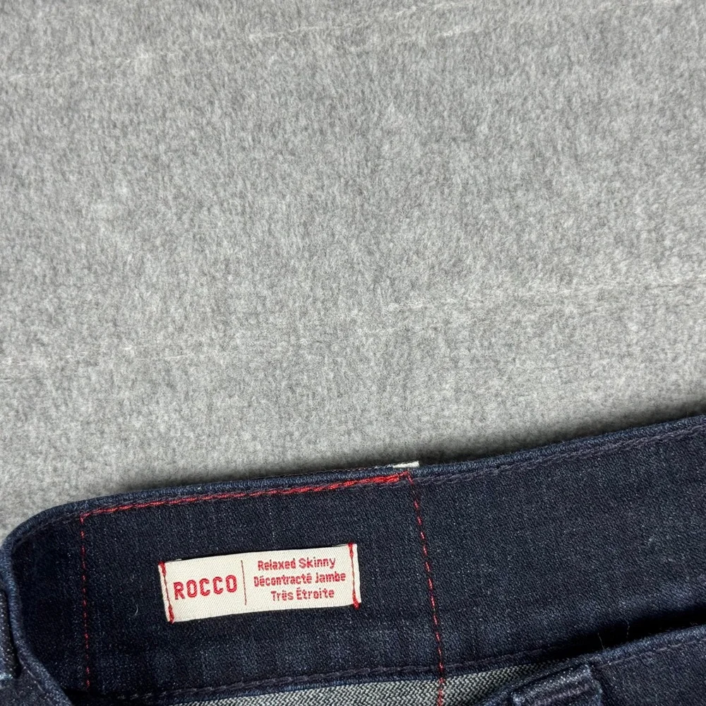 True Religion Rocco Jeans Mens 32 Fits 34x34 Dark Wash Relaxed Skinny